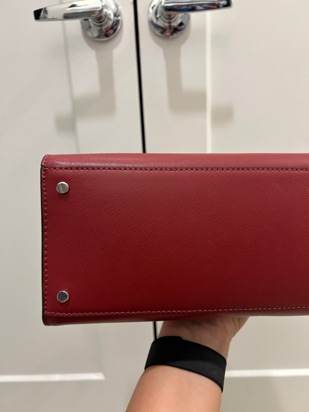Kate Spade (NWT) Staci Medium Satchel in Red Curran - Picture 7 of 10